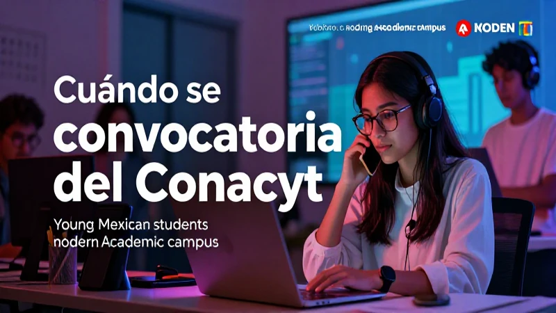 ¿Cuándo sale la convocatoria del Conacyt?