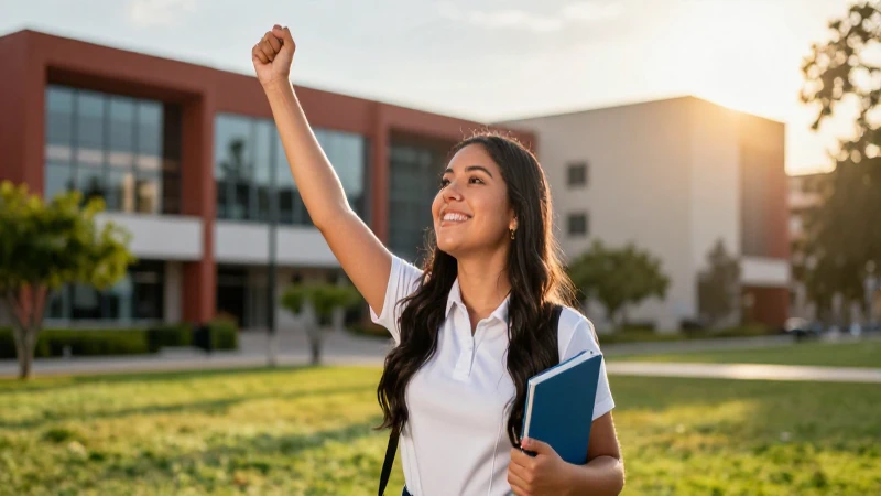 Estudiante mexicano celebra éxito universitario