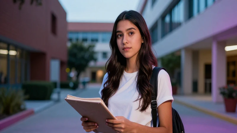 Estudiante mexicano moderno y brillante