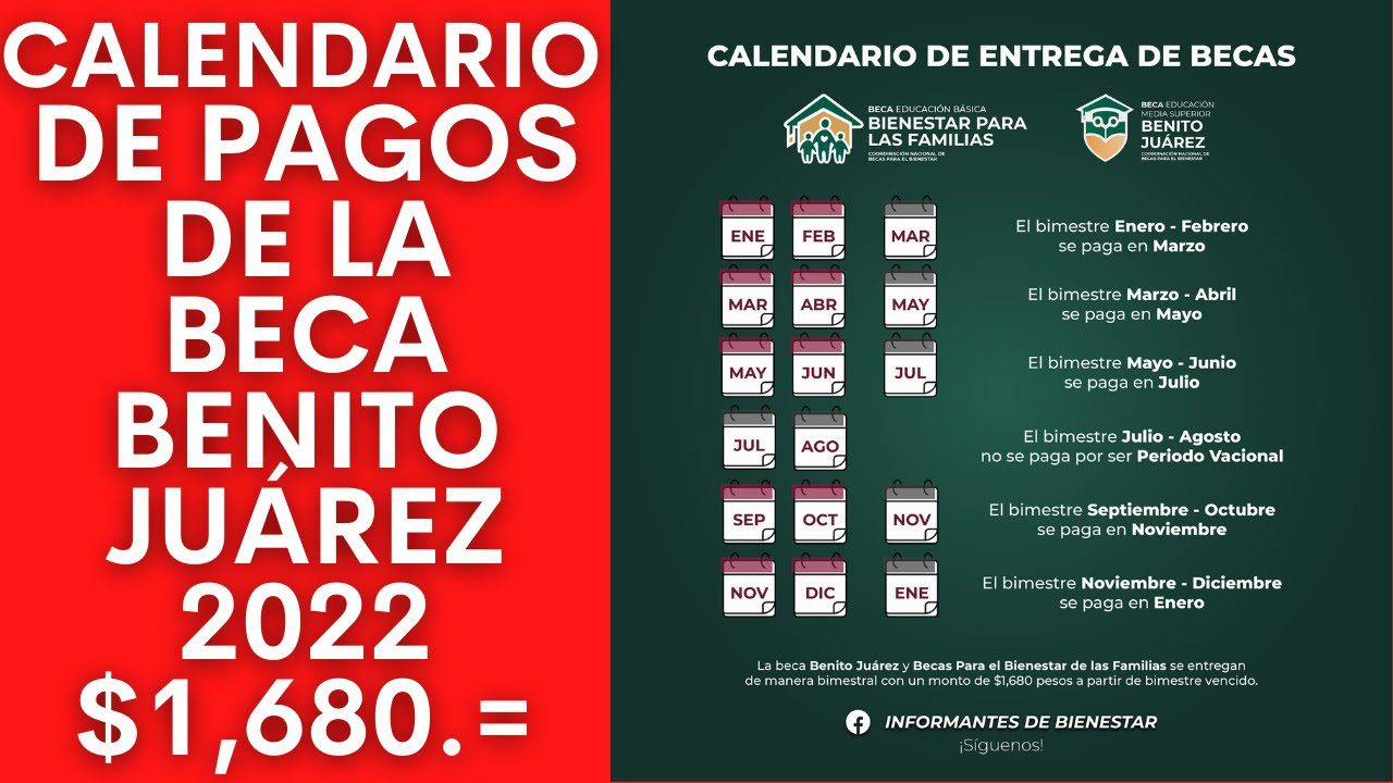 Fecha del próximo pago de becas Benito Juárez para preparatoria