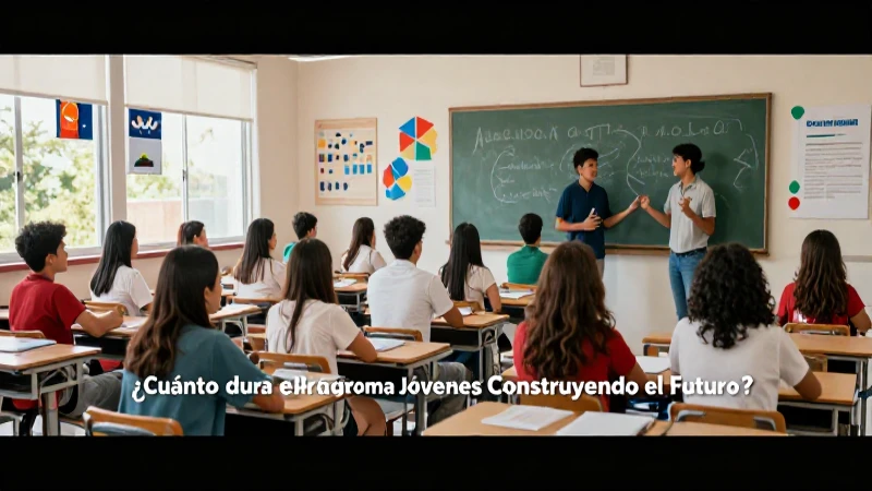 Duración y cierre de Jóvenes Construyendo el Futuro