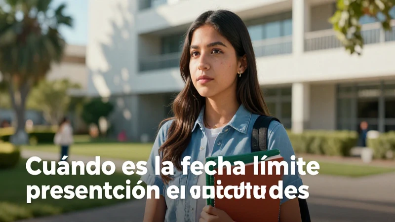 Proceso y fechas límite de solicitud SUBES