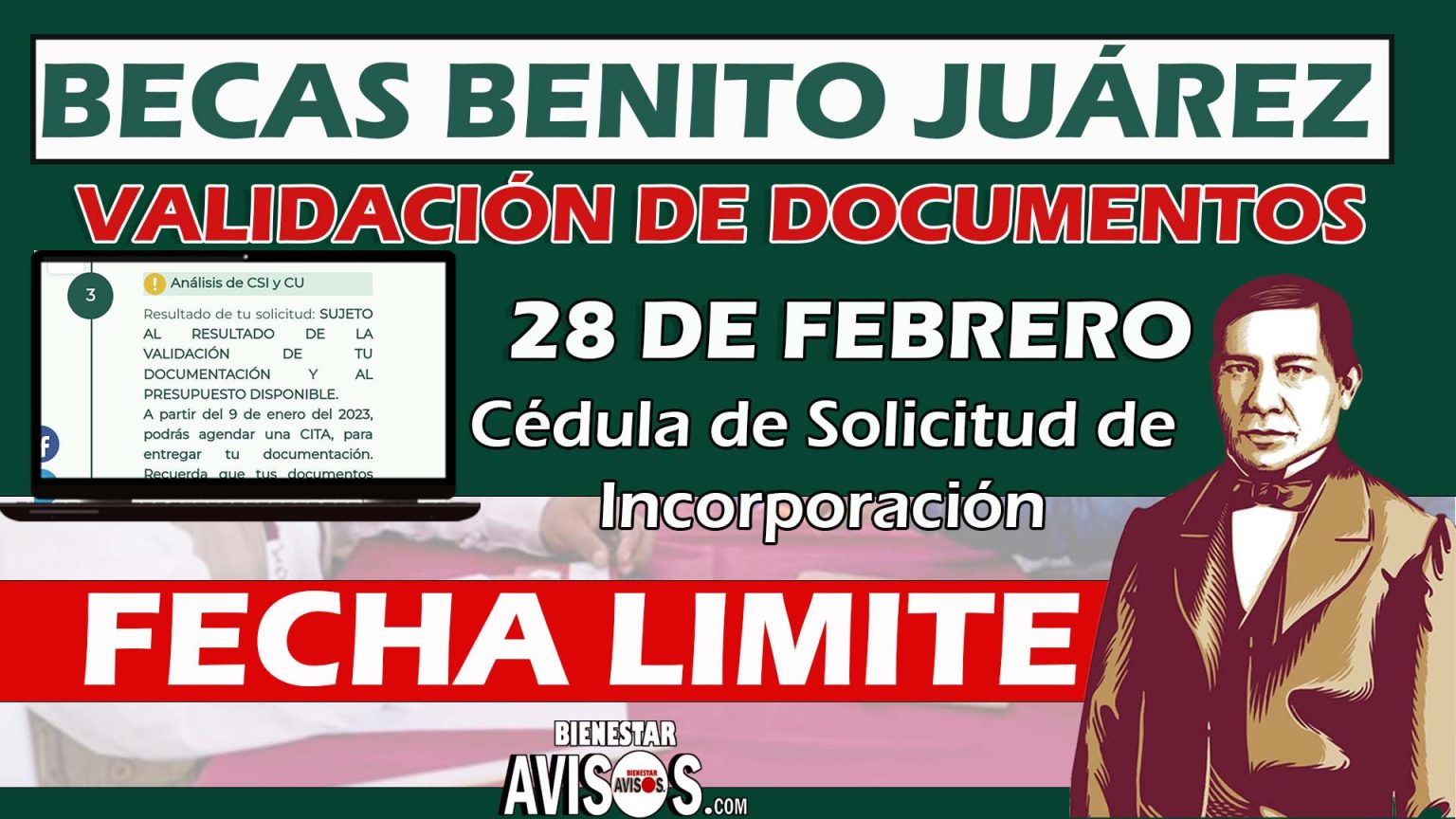 fecha limite para solicitar la beca benito juarez y como hacerlo