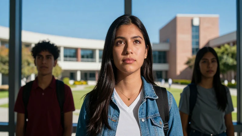 Estudiante mexicano moderno en campus universitario vibrante
