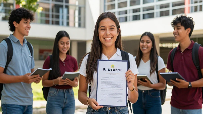 Depósito de la Beca Benito Juárez en septiembre