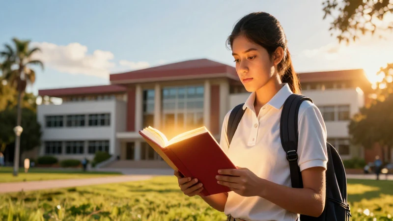 Estudiante mexicano ilustra campus con luz dorada
