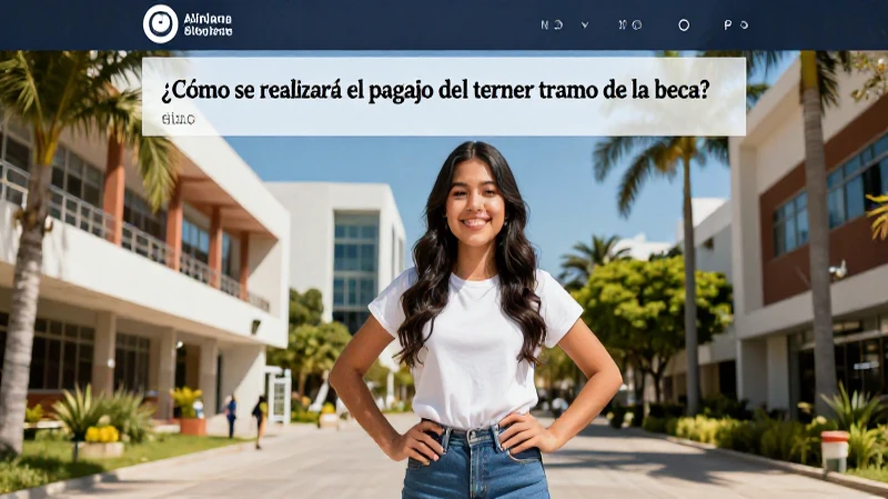 ¿Cómo pagar el tercer tramo de la beca?