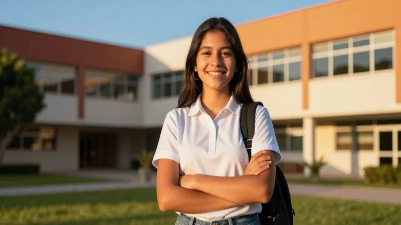 Estudiante mexicano simboliza progreso y oportunidad