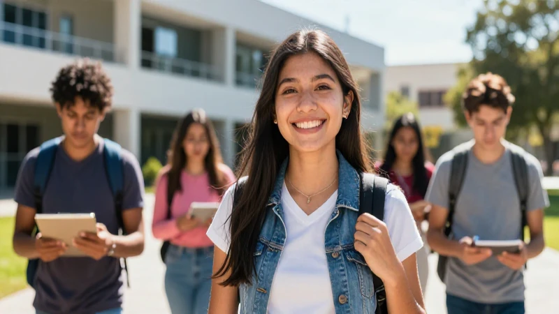 Estudiante mexicana triunfa en campus moderno
