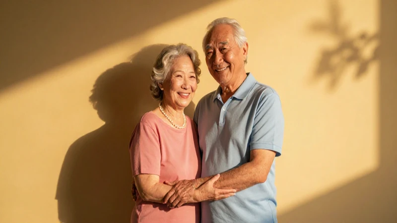 Pareja feliz, riqueza y seguridad bajo luz cinematográfica