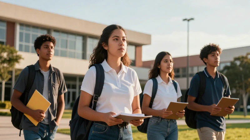 Estudiante mexicano mira futuro universitario