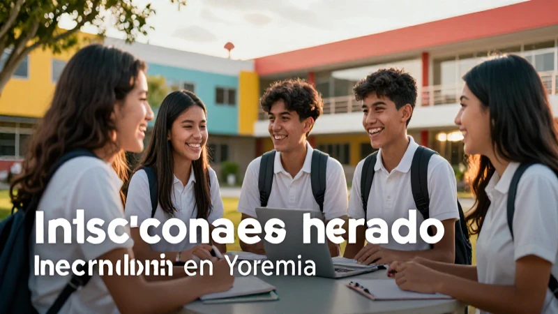Costos e inscripciones de la escuela Yoremia