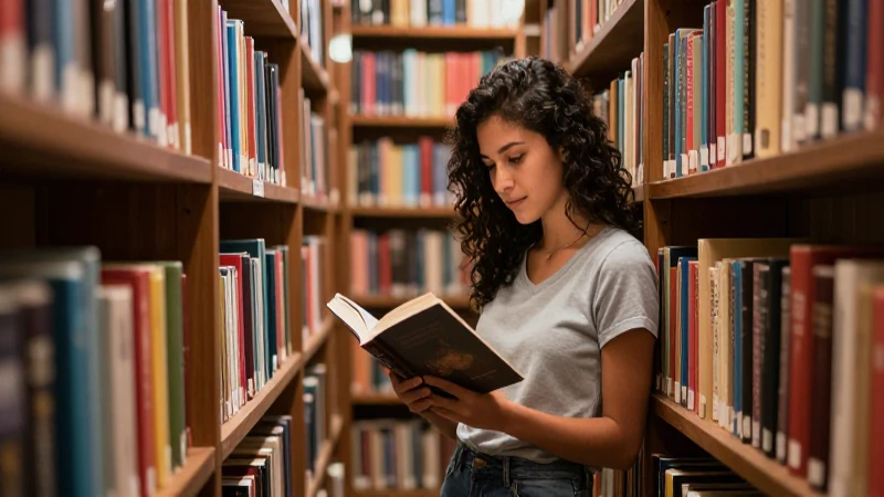 Joven mexicano leyendo un libro clásico