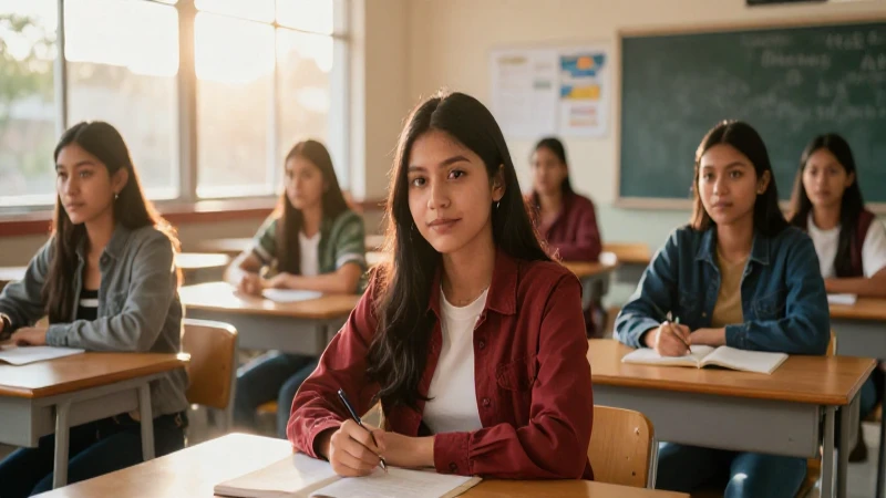 Estudiante mexicano simboliza oportunidades educativas