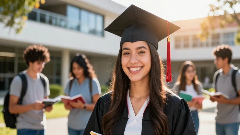 Estudiante mexicano sonriente y moderno para miniatura