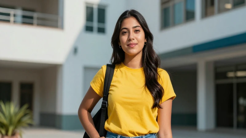 Estudiante mexicano vibrante con gran oportunidad