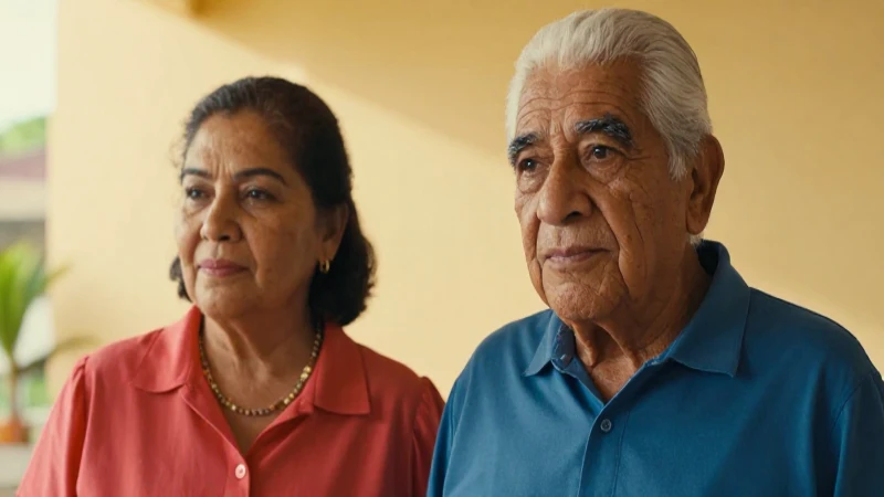 Pareja mexicana anciana, retrato cinematográfico y vibrante