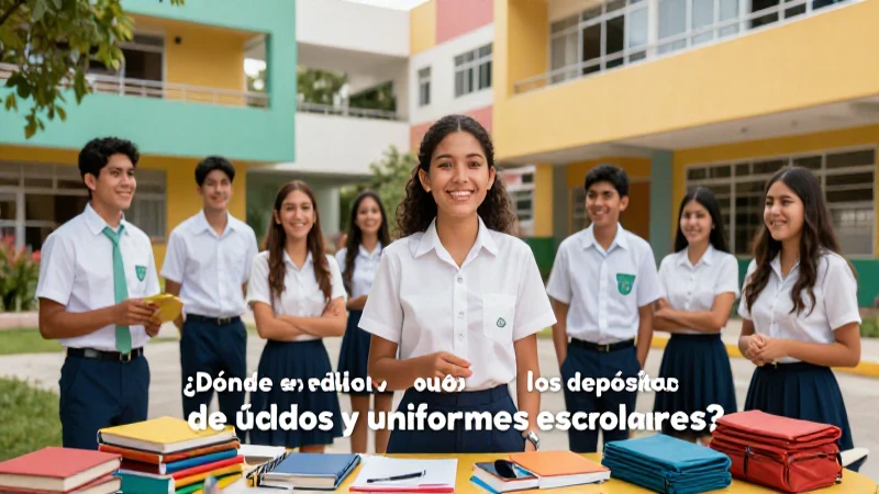 Imagen sobre depósitos de útiles escolares