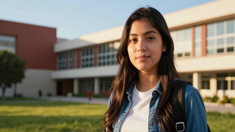 Atractiva portada de estudiante mexicano en universidad