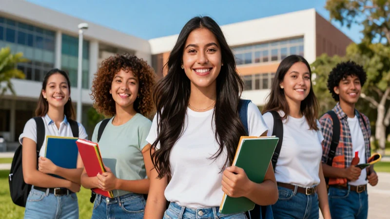 Estudiante mexicana simboliza progreso y oportunidad