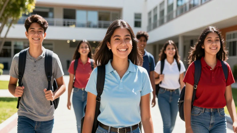 Estudiantes mexicanos exitosos en campus moderno