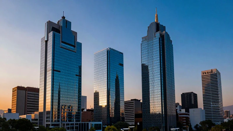 Skyline vibrante de CDMX con arquitectura moderna
