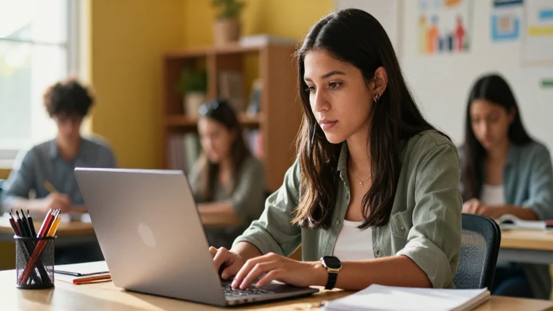Estudiante mexicano estudiando prepa en línea