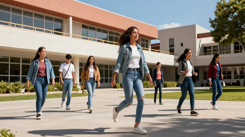 Estudiantes mexicanos exitosos en campus moderno