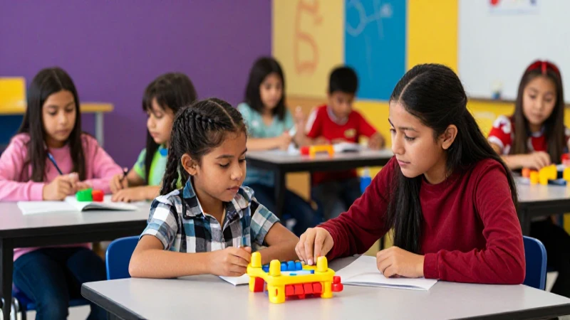 Estudiantes mexicanos aprendiendo en clase moderna