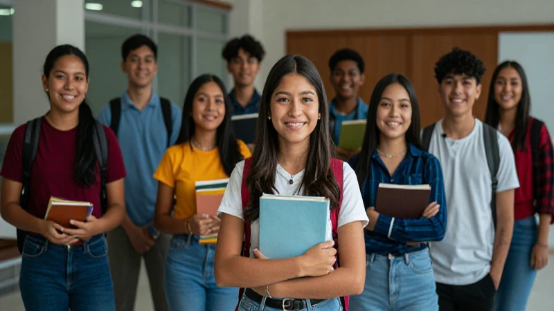 Juventud mexicana exitosa en un entorno académico moderno