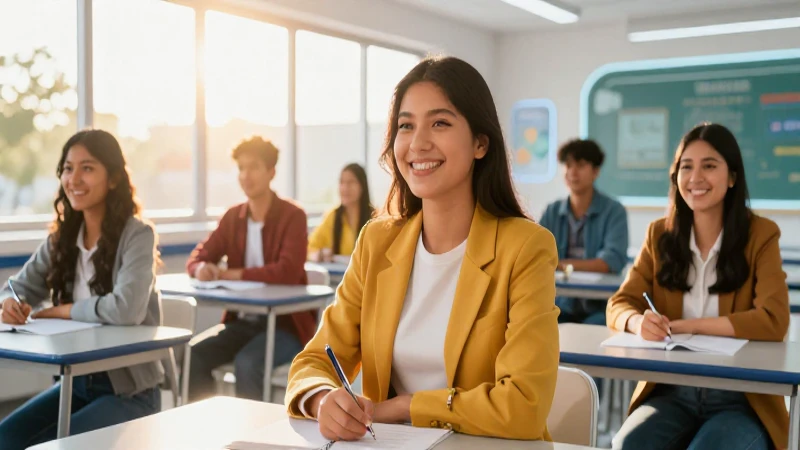 Estudiantes mexicanos son la alegría en un aula futurista