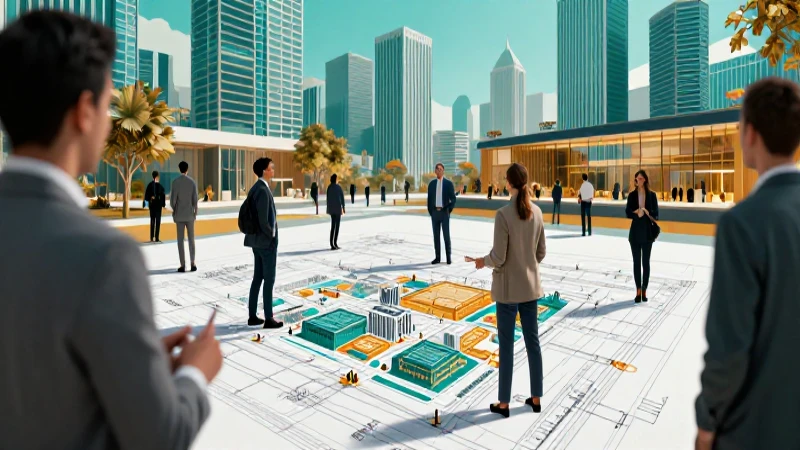 Diseño urbano moderno y vibrante de alta calidad