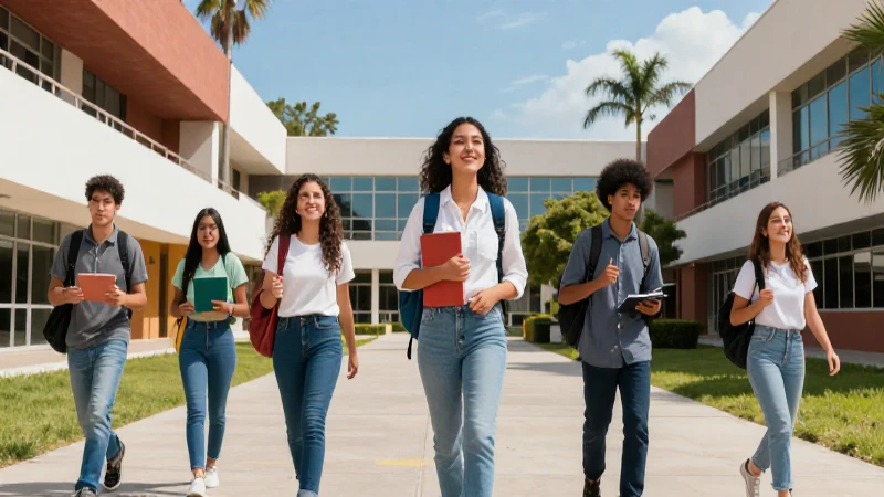 Estudiantes universitarios mexicanos exitosos y vibrantes