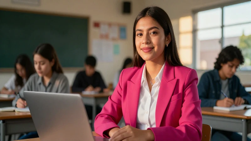 Estudiante mexicano moderno con logros académicos