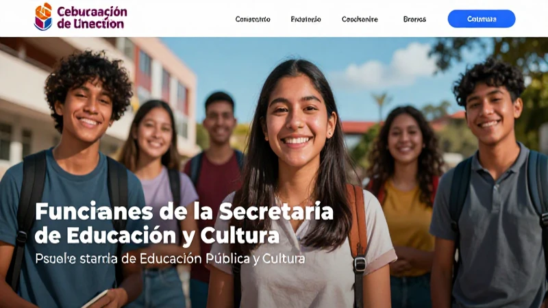 Funciones de la Secretaría de Educación y Cultura