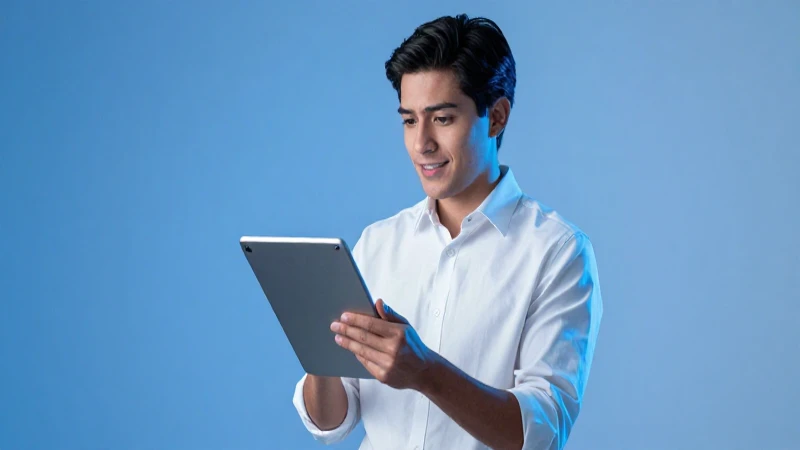 Profesional mexicano busca información digital