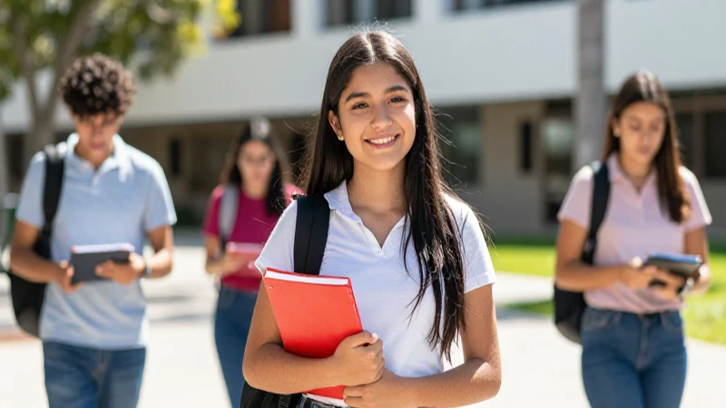 Estudiante mexicano universitario dinámico