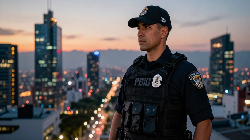 Policía táctica mexicana sobre la CDMX