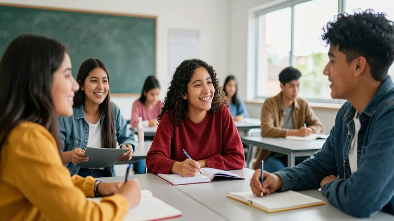 Estudiantes mexicanos colaboran alegre y exitosamente