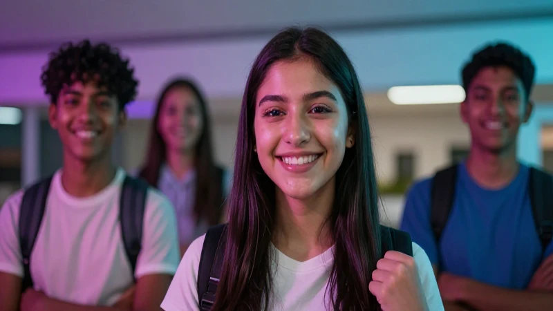 Estudiante mexicano celebra éxito académico vibrante