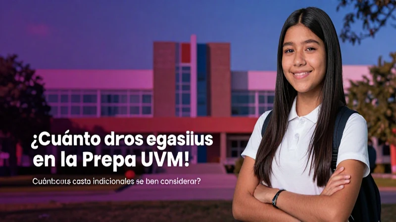 Gastos y colegiatura de la Prepa UVM