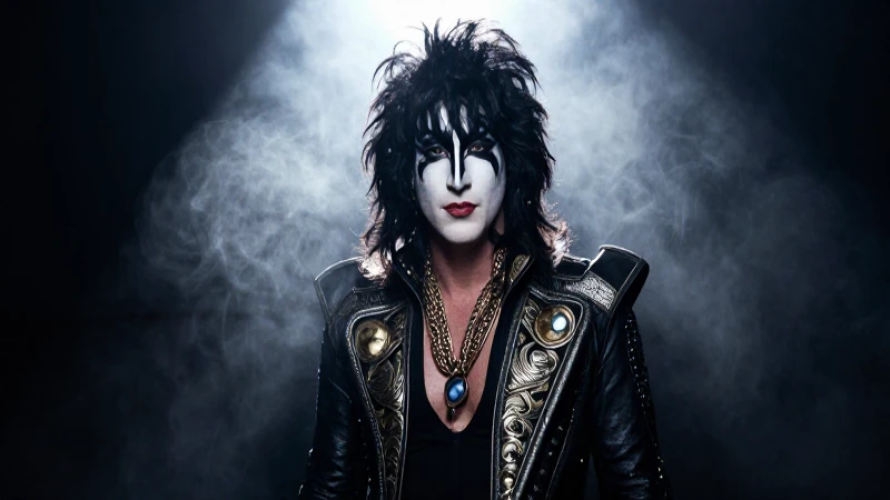 Retrato dramático de Gene Simmons