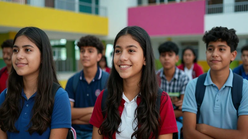 Estudiantes mexicanos enfocados en educación moderna