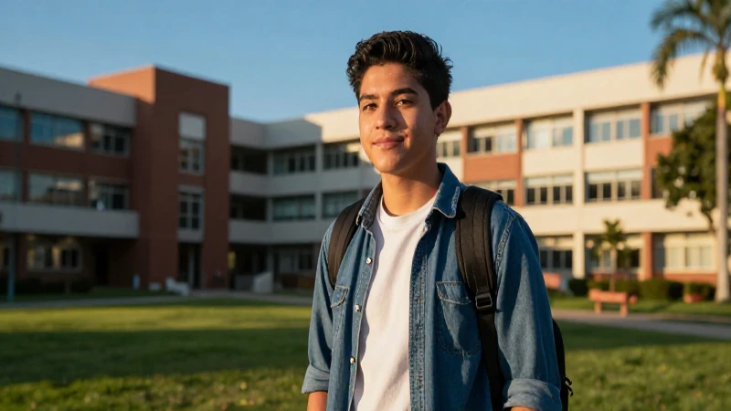 Joven estudiante mexicano triunfa en campus moderno