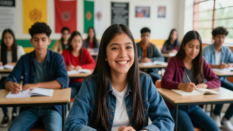 Dónde puedo encontrar citas para solicitar la beca Benito Juárez 44 Estudiantes mexicanos alegres en universidad moderna