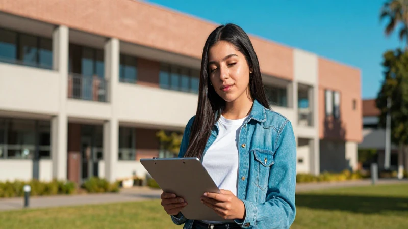 Estudiante mexicano triunfa en campus moderno y luminoso