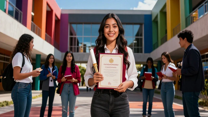 Estudiantes celebran el éxito universitario en San Felipe