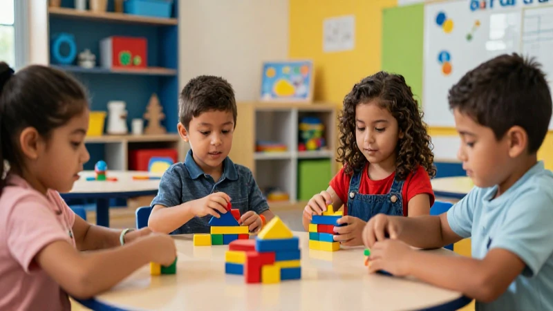 Niños mexicanos felices en un aula vibrante
