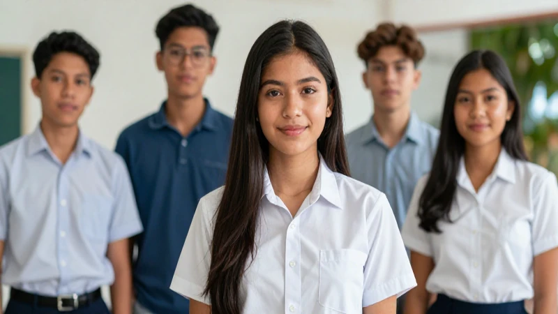 Retrato moderno de estudiante mexicano