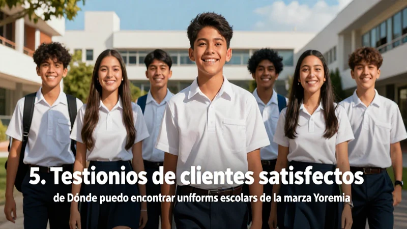 Estudiantes felices con uniformes Yoremia